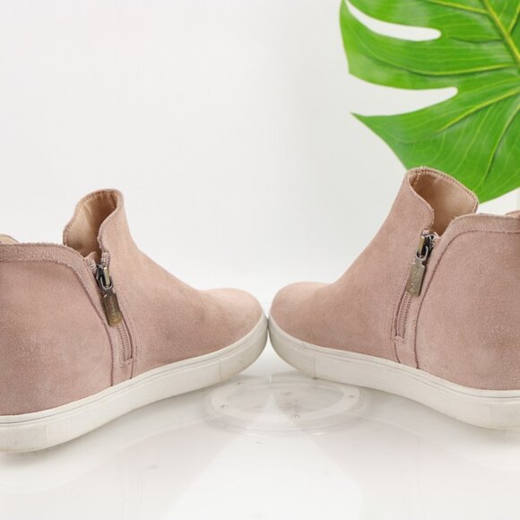 Blondo Womens Georgette Boots Size 7.5 Waterproof Pink Suede Hidden Wedge Heel - Picture 7 of 12